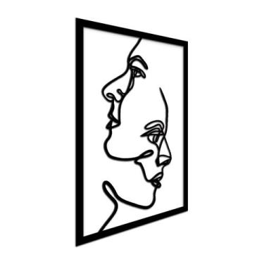 Imagem de Quadro Alto Relevo Decorativo Tema Rostos Reforçado - JABB