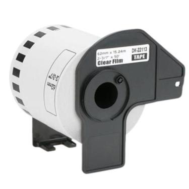 Imagem de Etiqueta Compativel P/ Uso Brother Dk-2113 Transparente 62mm Cor:Trans