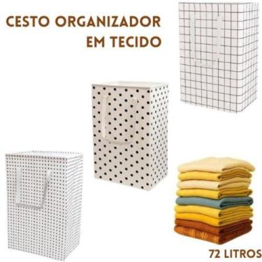 Imagem de Cesto Organizador Prático de Pano com Alça