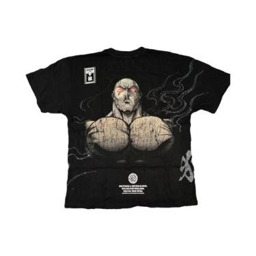 Imagem de Camiseta Gráfica Oversized Masculina Hanma Baki Premium Harajuku Goth 