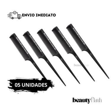 Imagem de Pente Carbono Antiestático Antifrizz 56 Beauty Flash Profissional Cerd