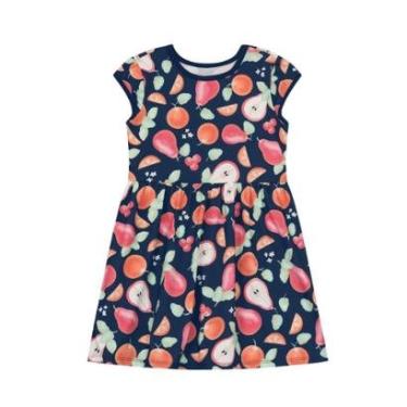 Imagem de Vestido infantil menina em malha estampado Brandili-Feminino