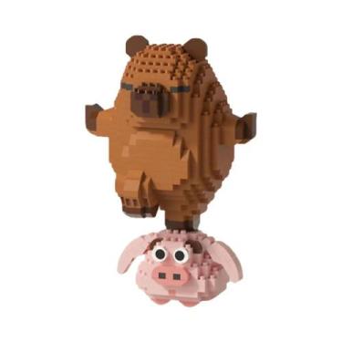 Imagem de Conjunto De Blocos De Montar De Capivara Fofa, Brinquedo STEM Para Cri