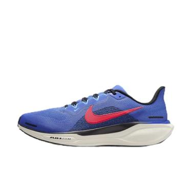 Imagem de Nike Tênis de corrida masculino Air Zoom Pegasus 41, Astronomy Blue Hot Punch Preto, 14