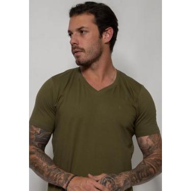 Imagem de Camiseta Gola V - Red Feather, Militar, 4G