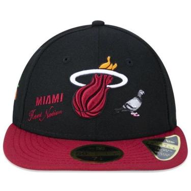 Imagem de BONÉ NEW ERA 5950 MIAMI HEAT X STAPLE LOW PROFILE NBP22BON189 PRETO VERMELHO-Masculino