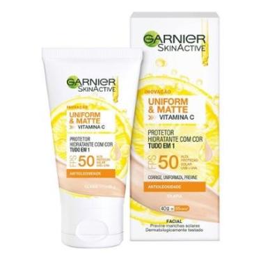 Imagem de Protetor Solar Hidratante Garnier Uniform & Matte Vitamina C Clara-Unissex