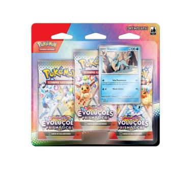 Imagem de Cards Pokémon Blister TCG Evoluções Prismáticas 19un Copag
