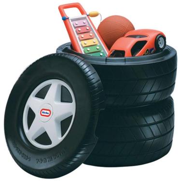 Imagem de Baú de Brinquedos Pneus, LITTLE TIKES 640414C, Preto