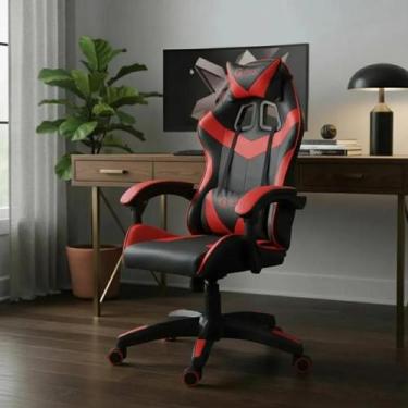 Imagem de Cadeira De Escritório Giant Gamer Ergonômica Giratória Couro - Giant I