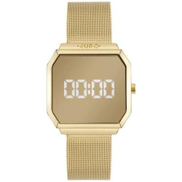 Imagem de Relógio Euro Feminino Luxo Elegante Fashion Fit Reflexos Dourado Digit
