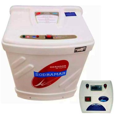 Imagem de Gerador de Vapor Inox para Sauna 9,0Kw Trifásica 380V com Painel Digital SODRAMAR