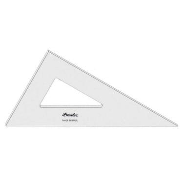 Imagem de Esquadro 60 graus 28 cm Sem Escalas Trident Desetec