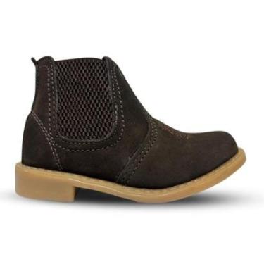 Imagem de Bota Botina Infantil Marrom Couro Legitimo-Masculino