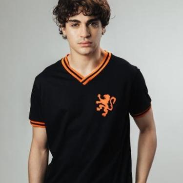 Imagem de Camisa Retrô Gol Seleção Holanda Edição Limitada Masculina-Masculino