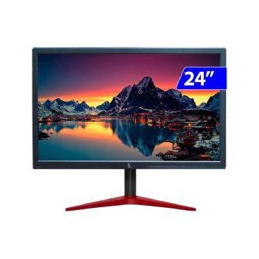 Imagem de Monitor Gamer 3GREEN 24P 75HZ 1MS HDMI VGA Vesa - M2403G-LED PRETO/VER