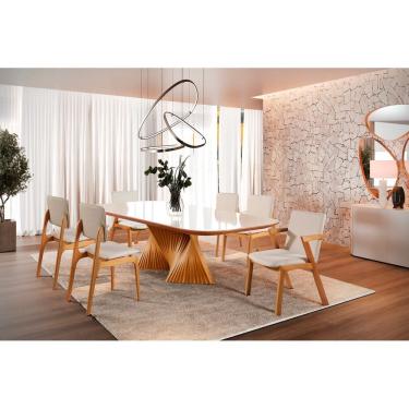 Imagem de Sala de Jantar Madeira Maciça 6 Cadeiras - Prestige Harmonia