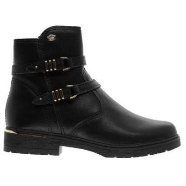 Imagem de Bota Cano Curto Infantil Menina Pink Cats V6071 Preta-Feminino