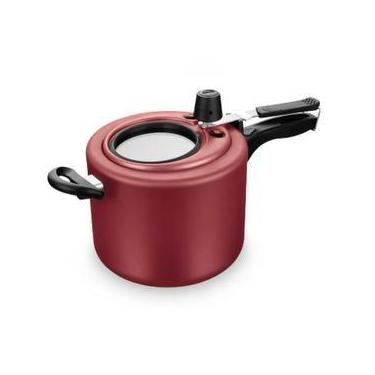 Imagem de Panela De Pressão Com Visor de Vidro Antiaderente 4,5 Litros Superior 