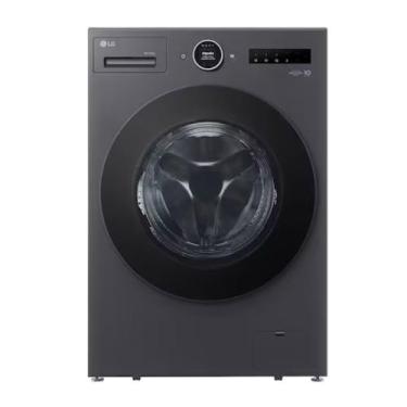 Imagem de Lava e seca lg smart 95cm com ia 18kg em aço inox preto 127v wd18gnts6
