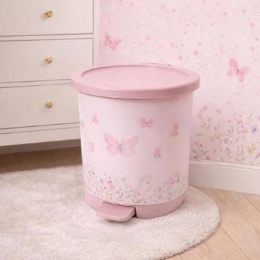 Imagem de Lixeira 6,5 Litros Ludica Com Pedal De Banheiro Quarto Infantil Crianç