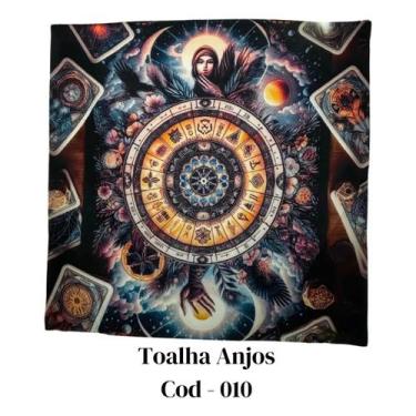 Imagem de Toalha para Jogo de Tarot 0,70x0,70cm Anjos Cod010 - FLECHA DE FOGO