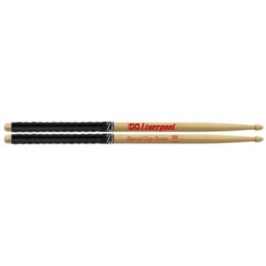 Imagem de Baqueta Special Ponta Madeira Grip 5B Sg5bm Liverpool
