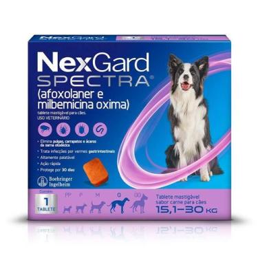 Imagem de Antipulgas e Carrapatos NexGard Spectra Cães 15,1 a 30kg sabor carne 1