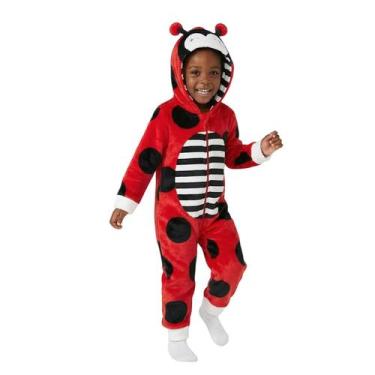 Imagem de Macacão Infantil Menino Toddler Tiptop Joaninha Vermelho, 03, Vermelho