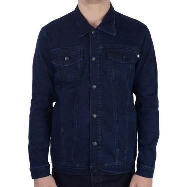 Imagem de Jaqueta Jeans Masculina Ouzzare Marinho - ZZ70704, G, Azul