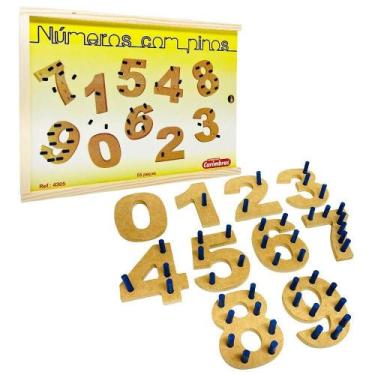 Imagem de Números com pinos - CARIMBRAS