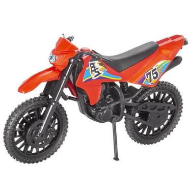 Imagem de Kit 10x moto de brinquedo motocross trilha motinha de plástico - PLAST