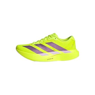 Imagem de Adidas Tênis feminino Adizero Evo Sl Woven W, Amarelo Solar/Ameixa Aurora/Ameixa em Pó, 8 Wide