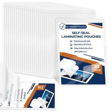 Imagem de Envelopes para Laminação HKSZEH 25 Unidades 10 Mil 9,7 x 14 cm