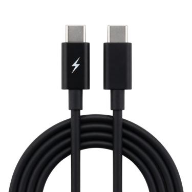 Imagem de Cabo USB Tipo-C MDM Blindado Turbo Fast Charge 3A Transmissão de Dados Preto 1 Metro