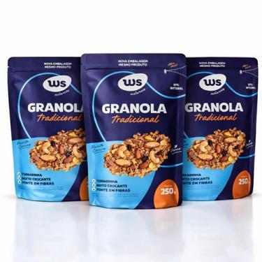 Imagem de Kit 3 Granola Tradicional WS NATURAIS 250g