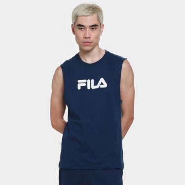 Imagem de Regata Fila Letter Masculina, Azul escuro, GG