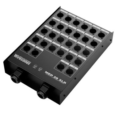 Imagem de Painel Multicabo Medusa 28 Vias XLR sem Conectores para Rack e Palco Wireconex