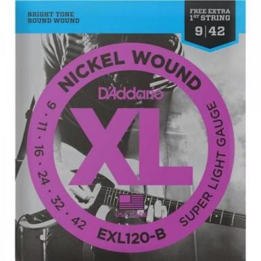 Imagem de Encordoamento Para Guitarra D Addario EXL120 Aço .009 Nickel Wound