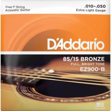 Imagem de Encordoamento Para Violão D Addario EZ900-B Aço .010 Bronze
