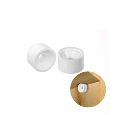 Imagem de Suporte Redondo Para Prateleiras Maciço 10 X 15 Mm Branco 100 Un Mk - 