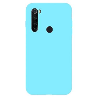 Imagem de Capa de silicone macio de cor sólida Candy para Xiaomi para Redmi Note 8T 8 7 7A 6 6A 5 Pro Capa de telefone mate macia em TPU para Redmi Note 9 9S, azul, para Redmi Note 5 Pro