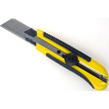 Imagem de Estilete Profissional Emborrachado 25 mm Starfer