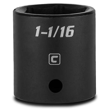Imagem de Capri Tools Soquete de impacto raso de 3,8 cm (1-1/16"), acionamento de 1,27 cm, 6 pontos, SAE (CP55062)