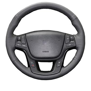 Imagem de JEZOE Capa de volante costurada à mão de couro, para Kia Sorento 2009 2010-2014 K7 Cadenza 2011-2015 Acessórios interiores do carro