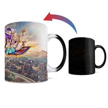 Imagem de Canecas Morphing Mugs Thomas Kinkade Caneca de café de cerâmica Aladdin para pintura a calor - 325 ml