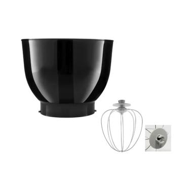 Imagem de Tigela preta e Batedor massas Leve Para Batedeira Planetária Philco modelo Php500 