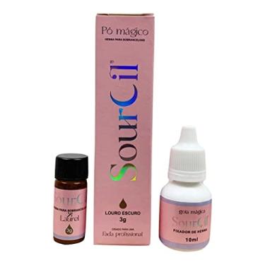 Imagem de Henna Sobrancelhas Kit Designer Profissional Sour Cil Fada (Louro Escuro)