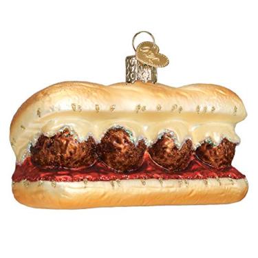 Imagem de Old World Christmas Ornamento de sanduíche de almôndega, multi