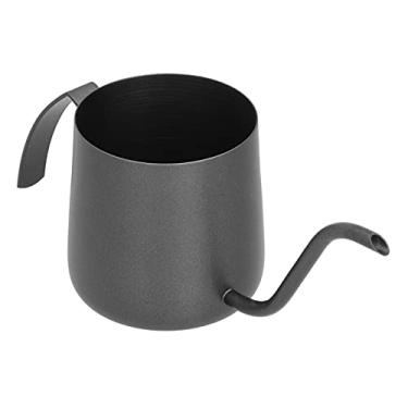 Imagem de Chaleira de café, chaleira de aço inoxidável simples para uso doméstico e interno (250 ml preto)